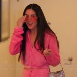 Michelle’s pink zip hoodie and mini skirt on The Valley