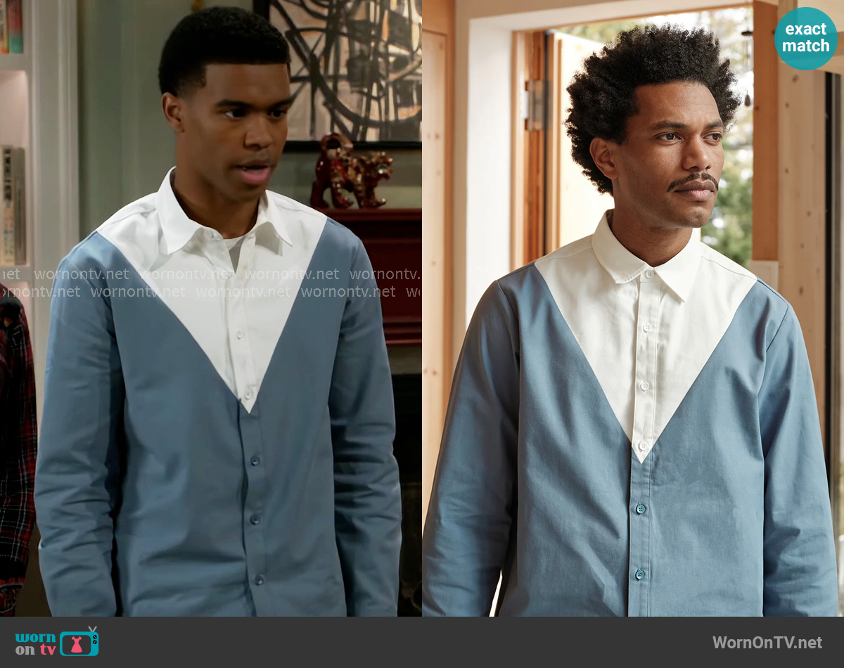 Mifland Ace Button Shirt worn by Tyrell Richardson (Jaden Lucas Miller) on Beyond the Gates