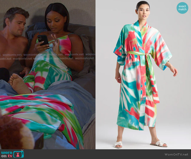 Natori Usami Robe worn by Chanel Dupree (Raven Bowens) on Days of our Lives