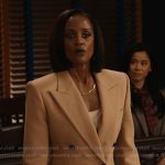 Olympia’s khaki double breasted blazer on Matlock
