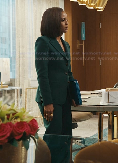 Olympus’s green blazer and pants on Matlock