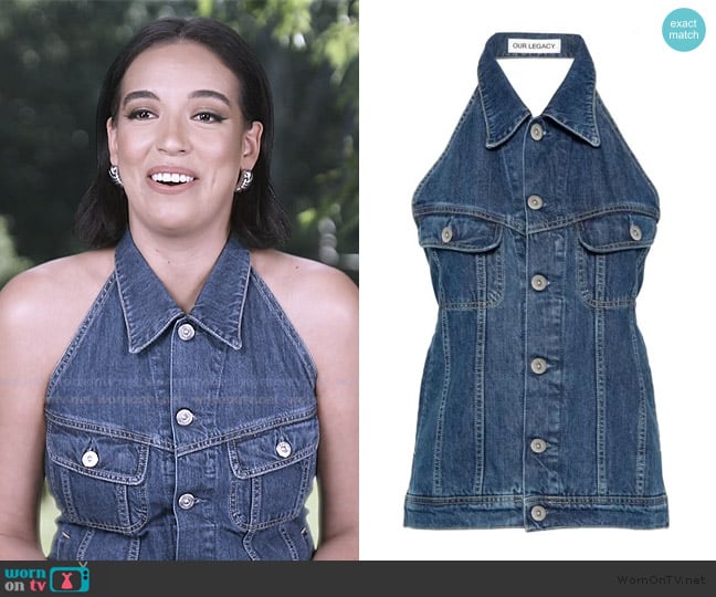 Our Legacy Open-back denim vest