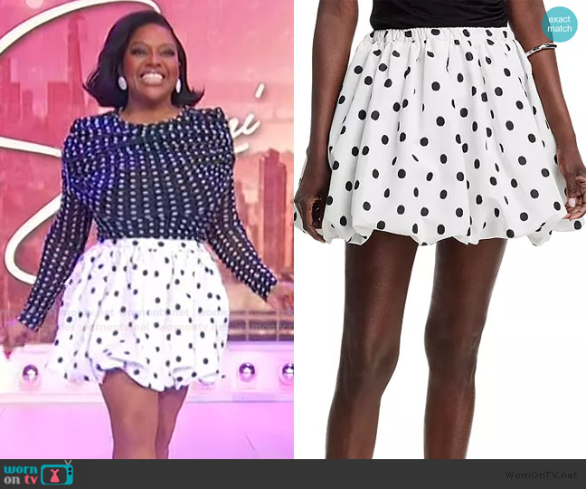 Patou Bloomer Mini Skirt worn by Sherri Shepherd on Sherri