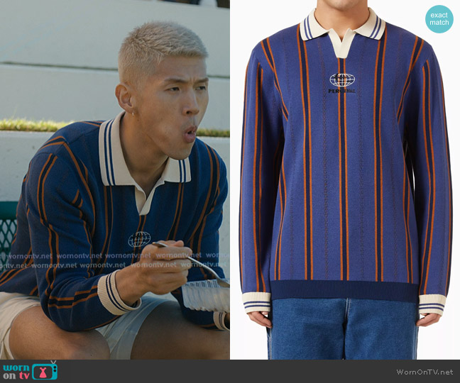 Percival Import Knitted Football Shirt worn by Woosh (BM) on Beef