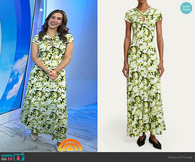 Proenza Schouler White Label Noelani Jersey Dress worn by Angie Lassman on Today