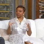 Quinta Brunson’s sequin polo top and skirt on Good Morning America