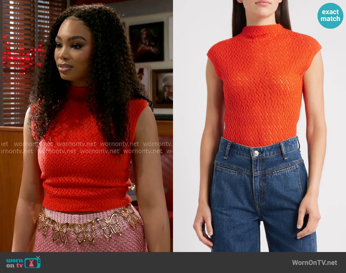 Rag and Bone Tana Top worn by Chelsea Hamilton (RhonniRose Mantilla) on Beyond the Gates