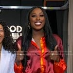 Chiney’s red ombre blouse on Good Morning America