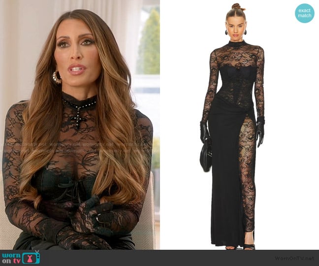 Retrofete Saphhira Dress worn by Alicia Carmody on The Real Housewives of Rhode Island