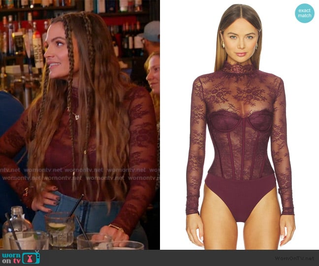 Retrofete Valentina Bodysuit worn by Natalie on The Valley