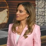 Rhiannon’s pink leather blazer on Good Morning America