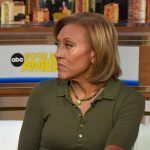 Robin’s green polo dress on Good Morning America