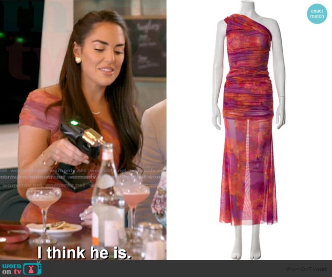 Ronny Kobo Tie-Dye Print Set worn by Rosie DiMare on The Real Housewives of Rhode Island