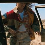 Rue’s colorblock jacket on Euphoria