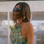 Rulla’s multicolored printed dress on The Real Housewives of Rhode Island