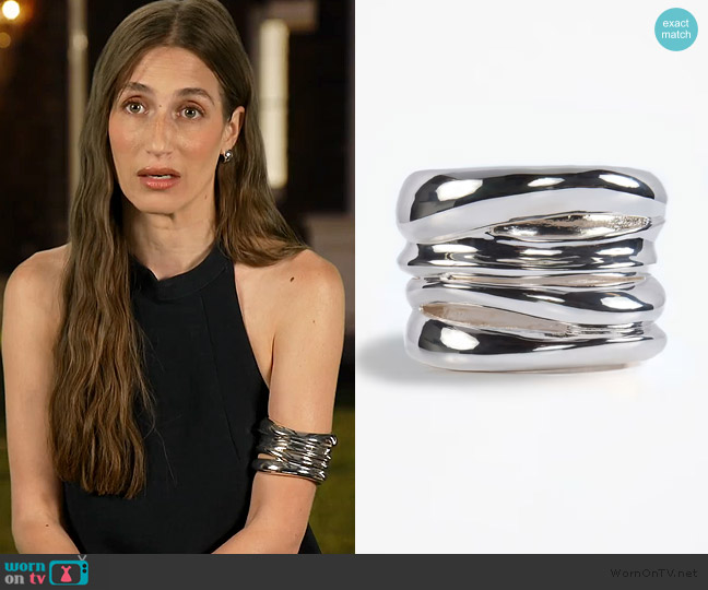 Same Los Angeles Layered Tower Bangle worn by Amanda Batula on Summer House