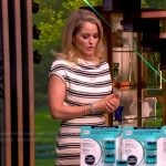 Sara’s striped off shoulder dress on The View