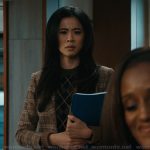 Sarah’s plaid blazer and sweater on Matlock