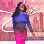 Sherri’s ombre mesh dress on Sherri