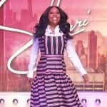 Sherri’s striped sleeveless dress on Sherri