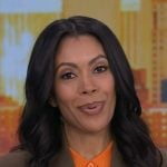 Shirleen’s orange stripe crochet cardigan on Good Morning America