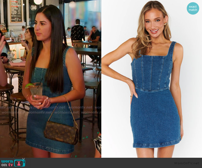 Show Me Your Mumu Corset Mini Dress worn by Michelle Saniei on The Valley