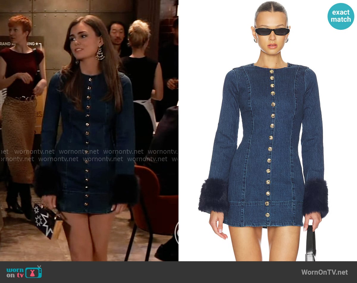 Show Me Your Mumu Rockefeller Mini Dress worn by Emma Scorpio-Drake (Braedyn Bruner) on General Hospital