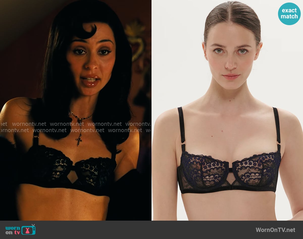 Simone Perele Scenario Sheer Demi Bra worn by Maddy Perez (Alexa Demie) on Euphoria