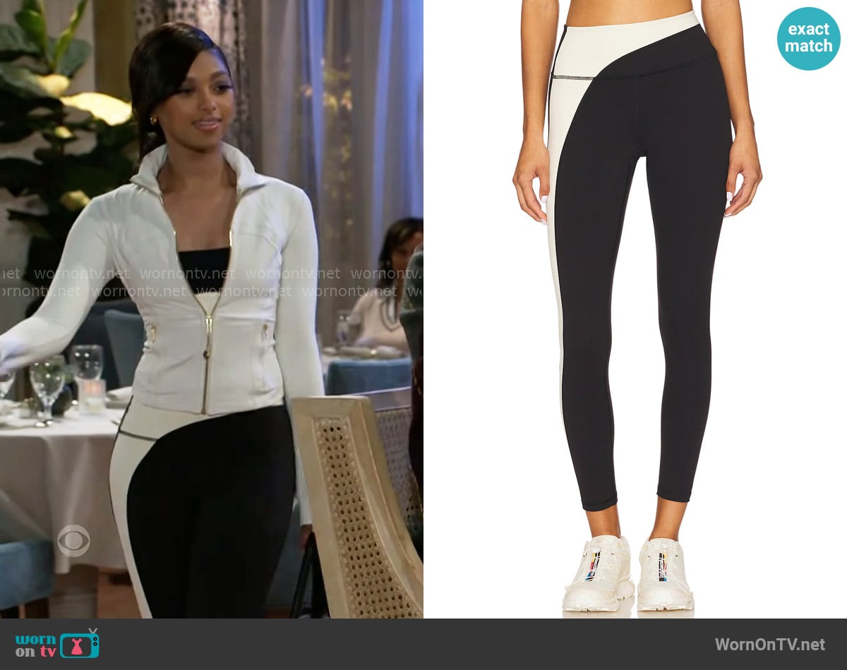 Spiritual Gangster Skye 7/8 High Waist Legging worn by Kat Richardson (Colby Muhammad) on Beyond the Gates