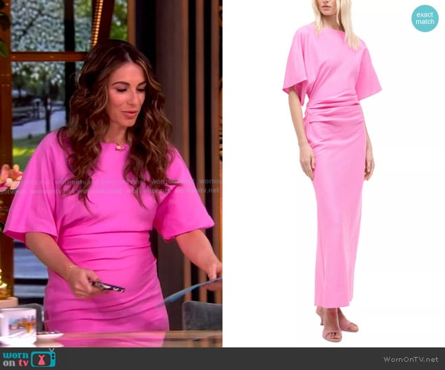 Staud Amelie Maxi Dress in Orchid worn by Alyssa Farah Griffin on The View