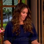 Alyssa’s navy dress on The View