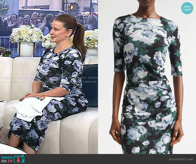 Stella McCartney Bunch of Roses Gathered Mesh Top worn by Lo Bosworth on Today