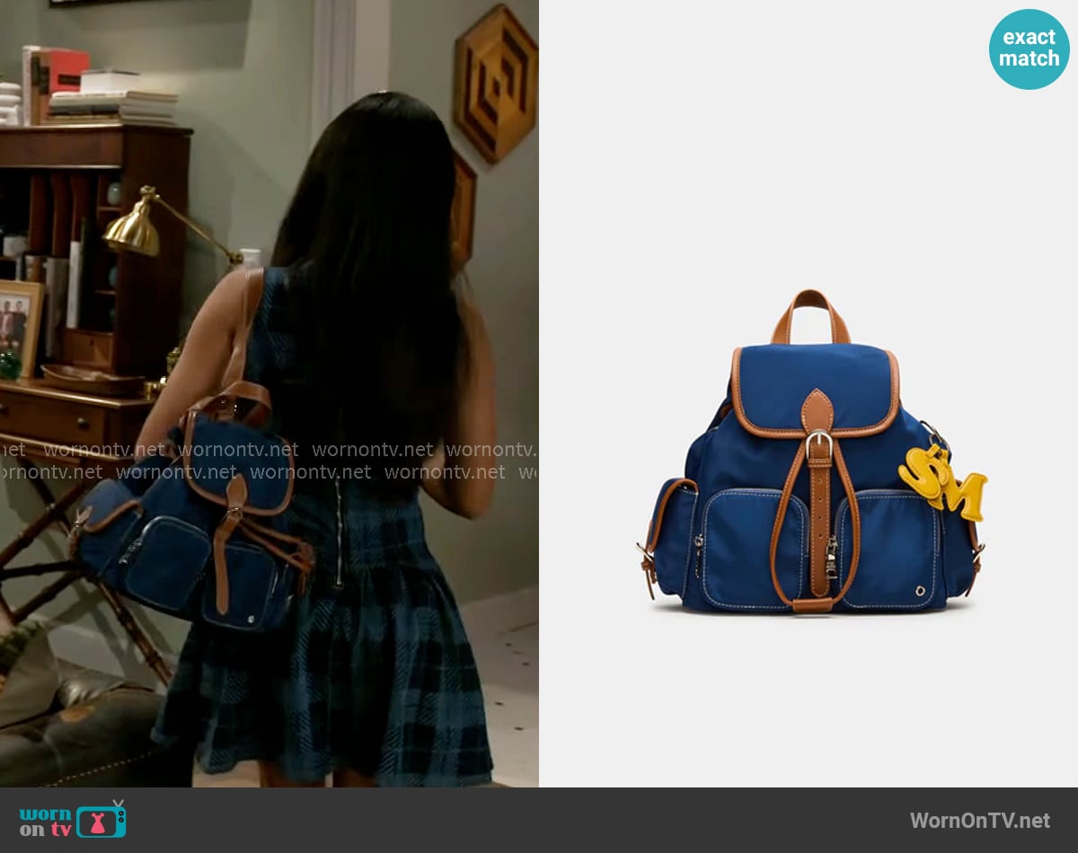 Steve Madden Bstudio Backpack worn by Samantha Richardson (Najah Jackson) on Beyond the Gates