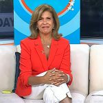 Hoda’s beige strapply sandals on Today