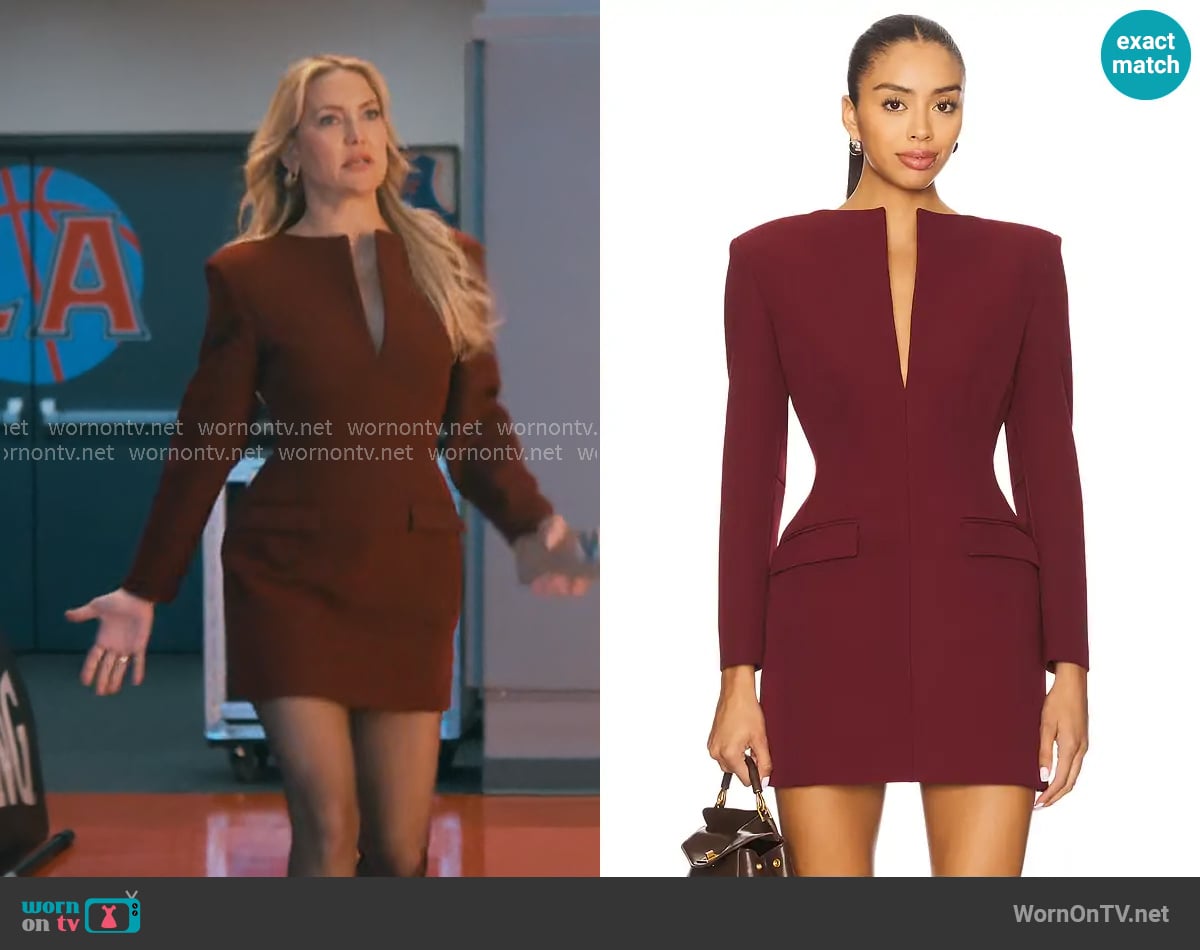 The Andamane Tilde Blazer Dress worn by Isla Gordon (Kate Hudson) on Running Point