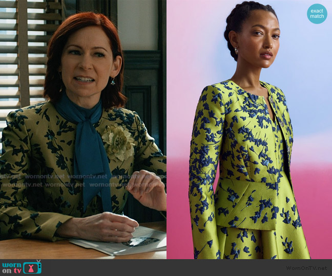 The Fold London Venetia Jacquard Jacket worn by Elsbeth Tascioni (Carrie Preston) on Elsbeth