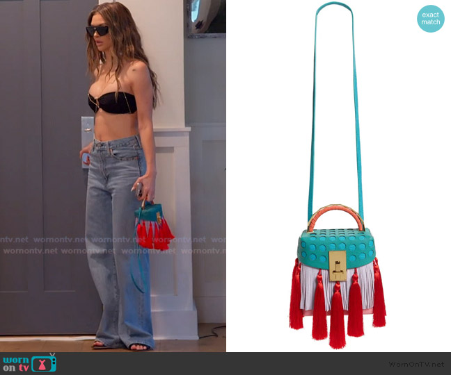 The Volon Tassel Great Leather Box Bag worn by Lala Kent on The Valley