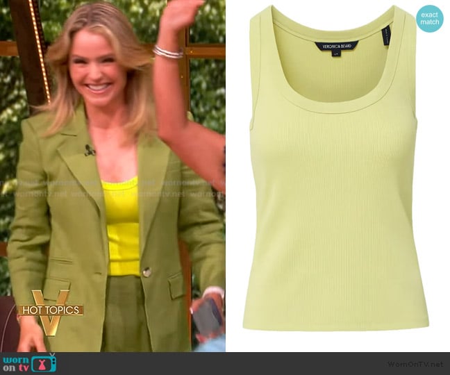 Veronica Beard Birke Scoopneck Tank Top worn by Sara Haines on The View
