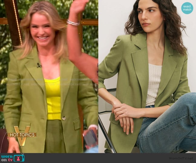 Veronica Beard McGowan Single-Breasted Dickey Jacket worn by Sara Haines on The View