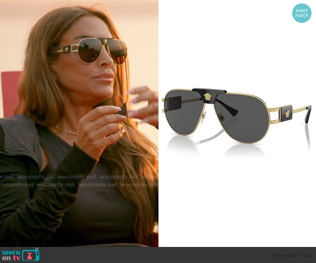 Versace VE 2252 100287 Sunglasses worn by Liz McGraw on The Real Housewives of Rhode Island