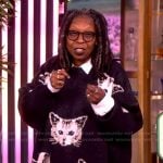 Whoopi’s black cat graphic sweater on The View