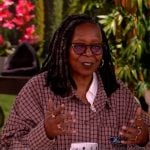 Whoopi’s brown plaid shirt on The View