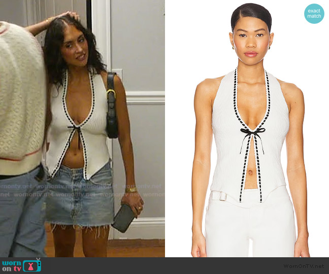 With Jean Gigi Top worn by Dara Levitan on Summer House