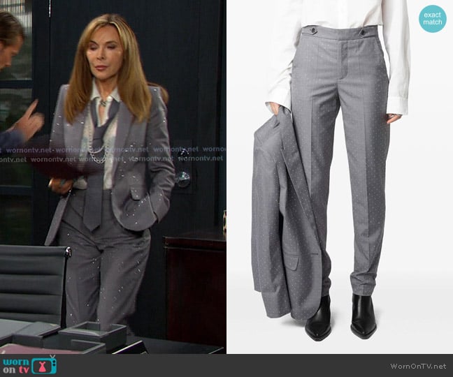 Zadig & Voltaire Panny Trousers worn by Kate Roberts (Lauren Koslow) on Days of our Lives