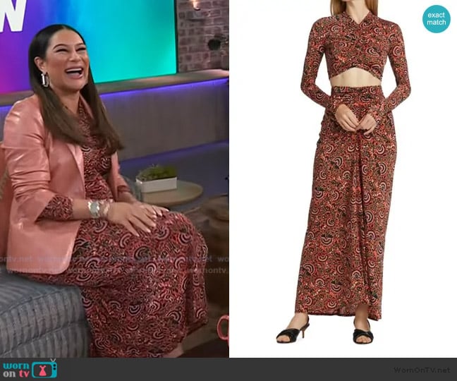A.L.C. Anne Cropped Long-Sleeve Top