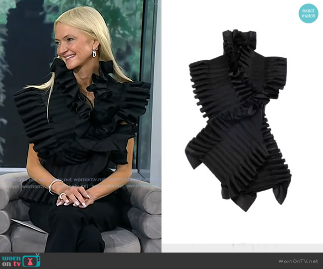 A.W.A.K.E. Mode Ruffled Top worn by Zanna Roberts Rassi on Today