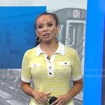 Adelle’s yellow knit polo dress on Today