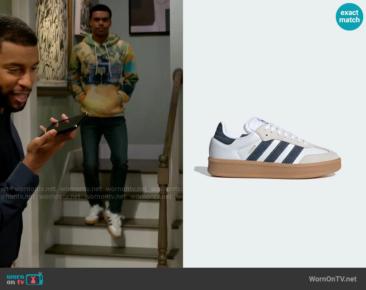 Adidas Samba XLG Shoes worn by Tyrell Richardson (Jaden Lucas Miller) on Beyond the Gates