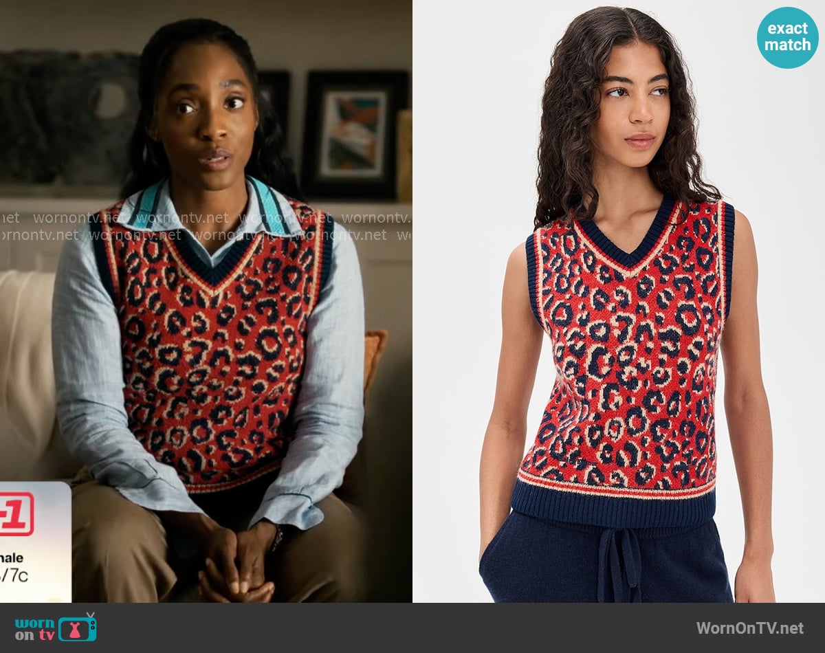 Adidas x Wales Bonner Knit Vest worn by Faith Mitchell (Iantha Richardson) on Will Trent