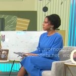 Adriana Diaz’s blue midi dress on CBS Mornings